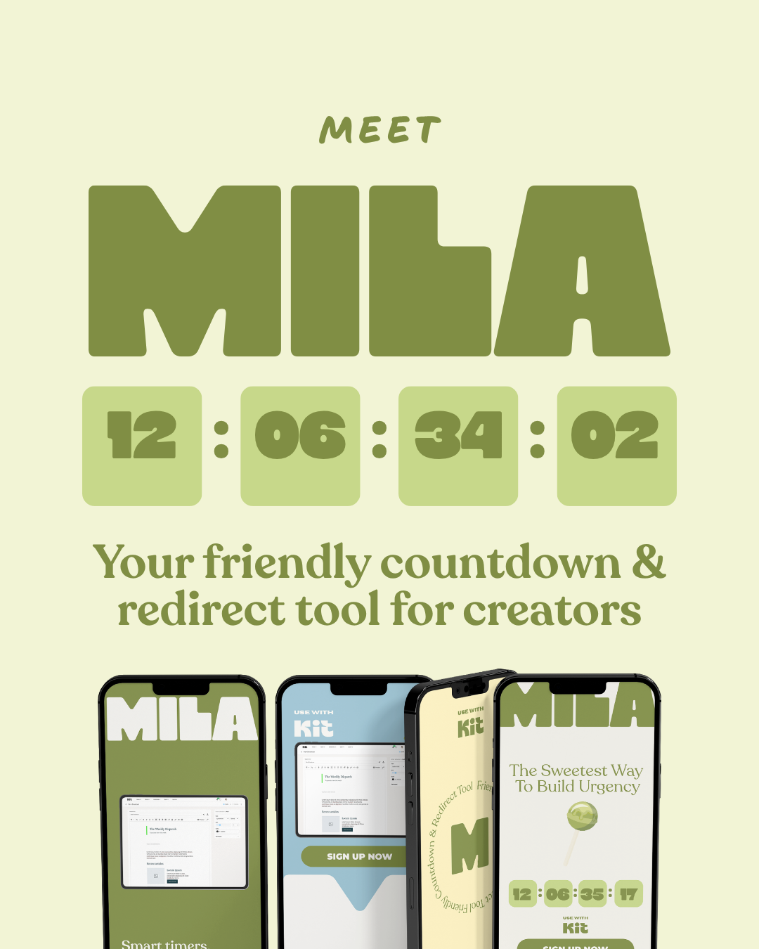 Meet Mila — your friendly countdown and redirect tool for creators
